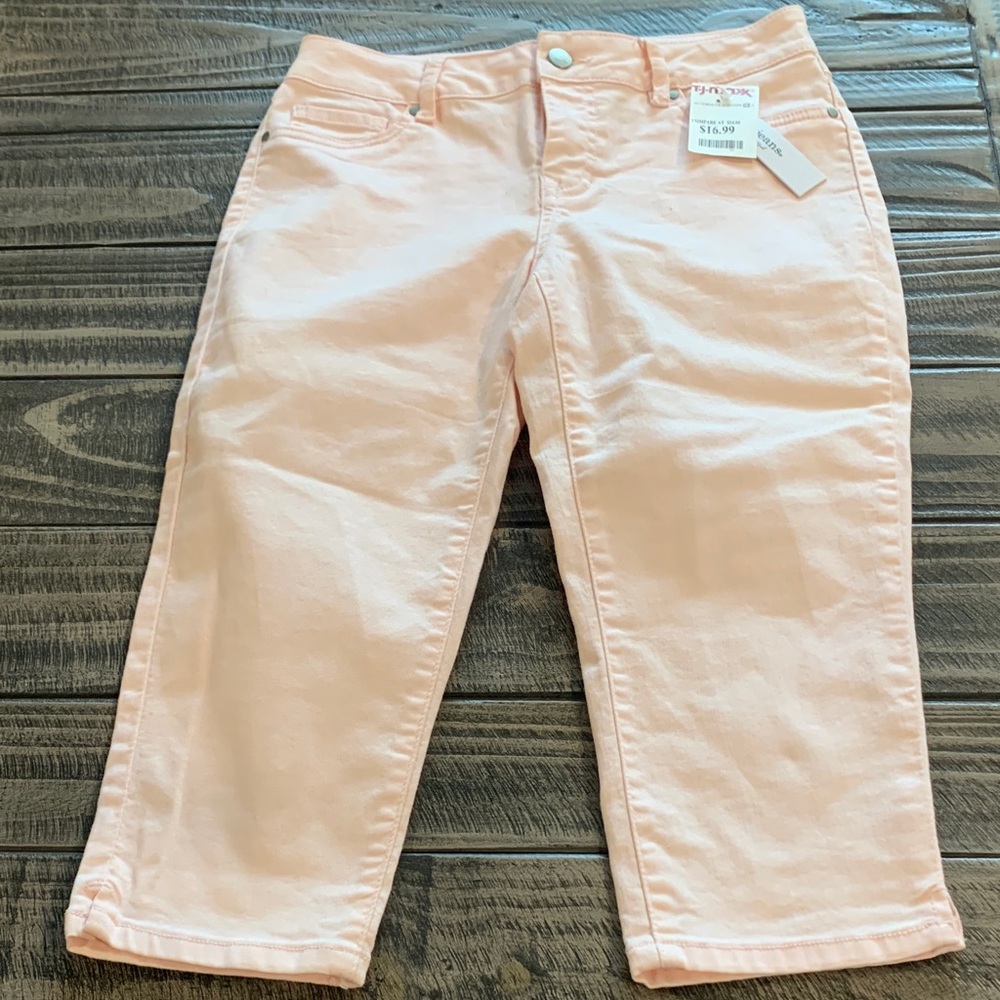d. jeans Soft Pink Cropped Ankle Jeans